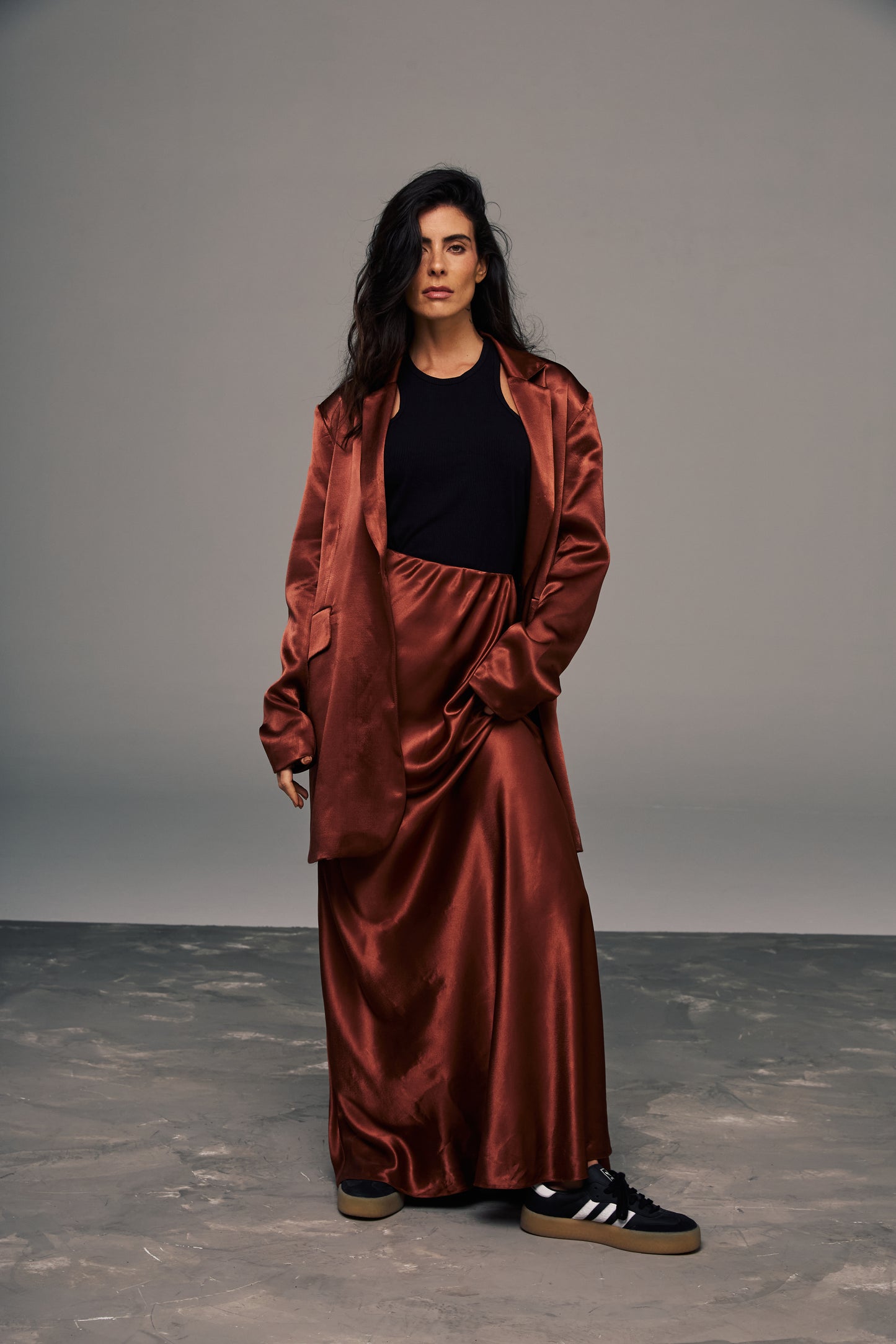 Satin Maxi Skirt