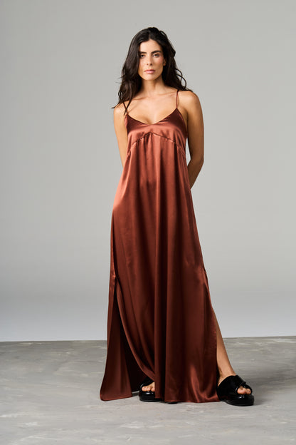 Satin Maxi Dress