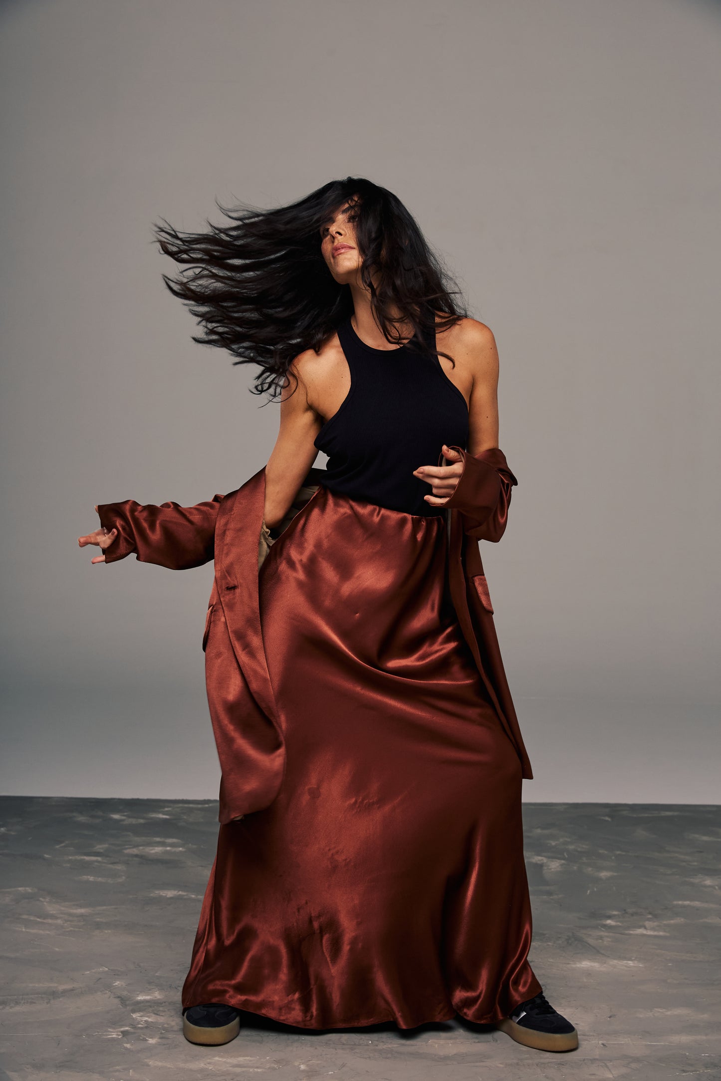 Satin Maxi Skirt