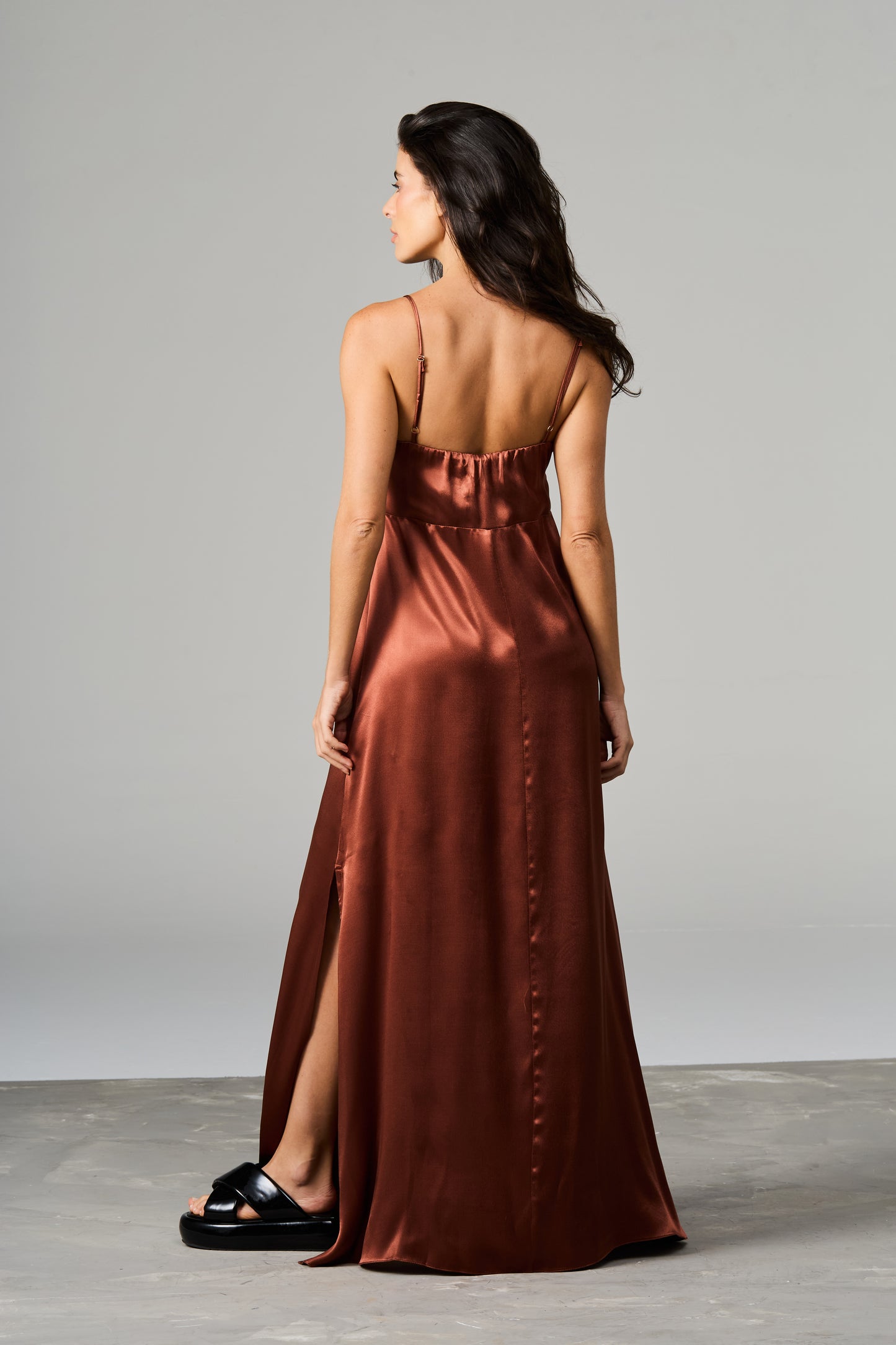 Satin Maxi Dress