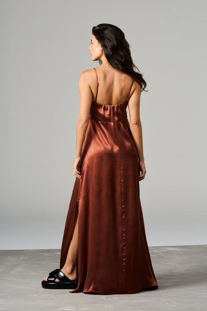 Satin Maxi Dress