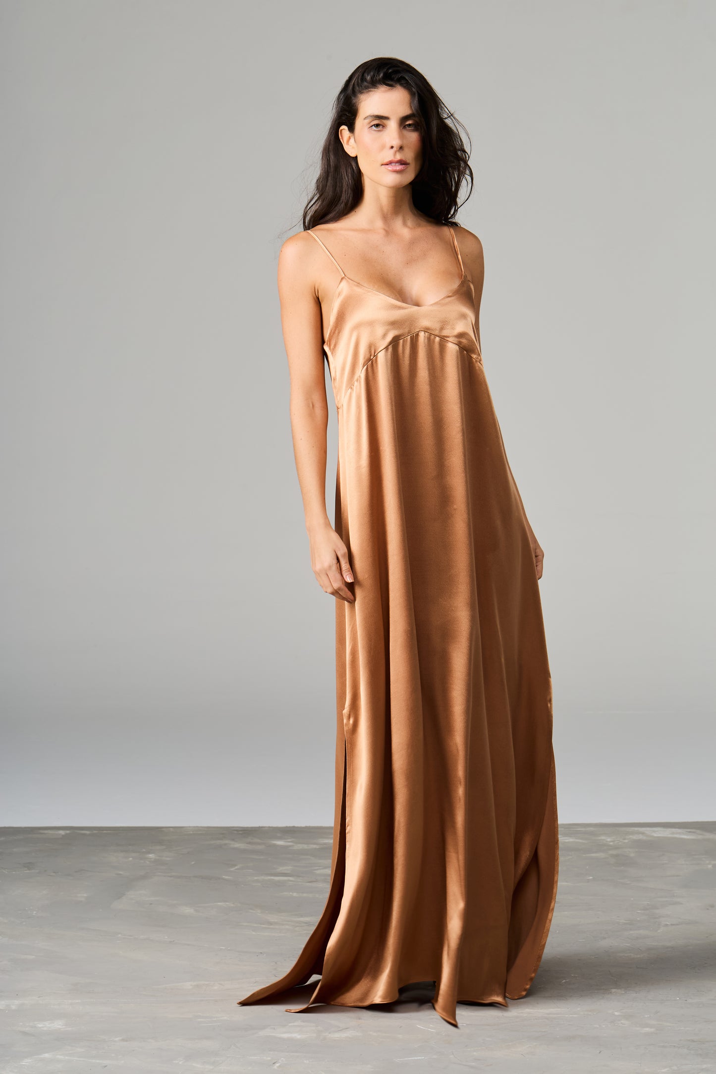 Satin Maxi Dress