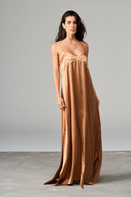 Satin Maxi Dress