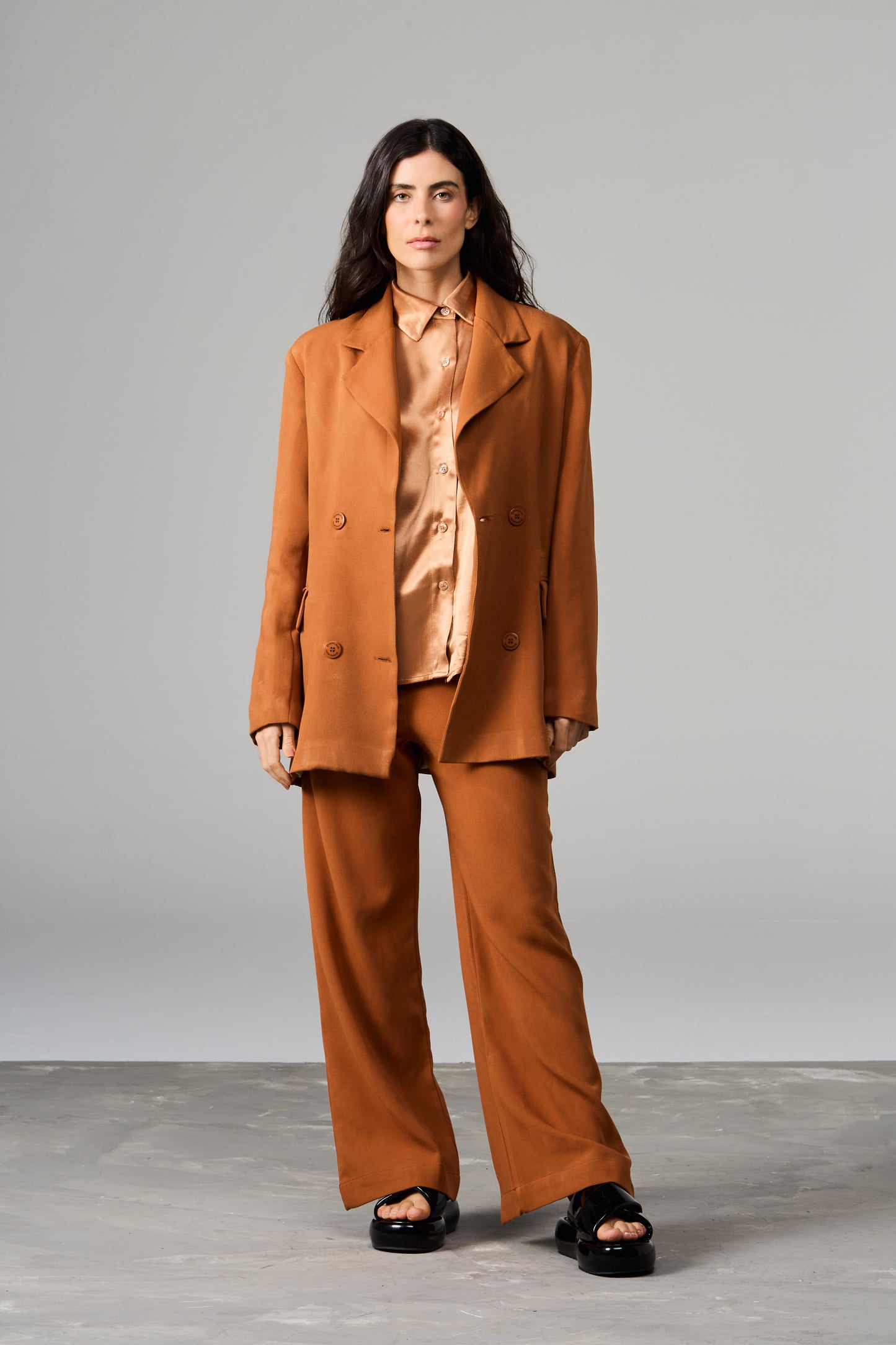 Oversized Crepe Blazer