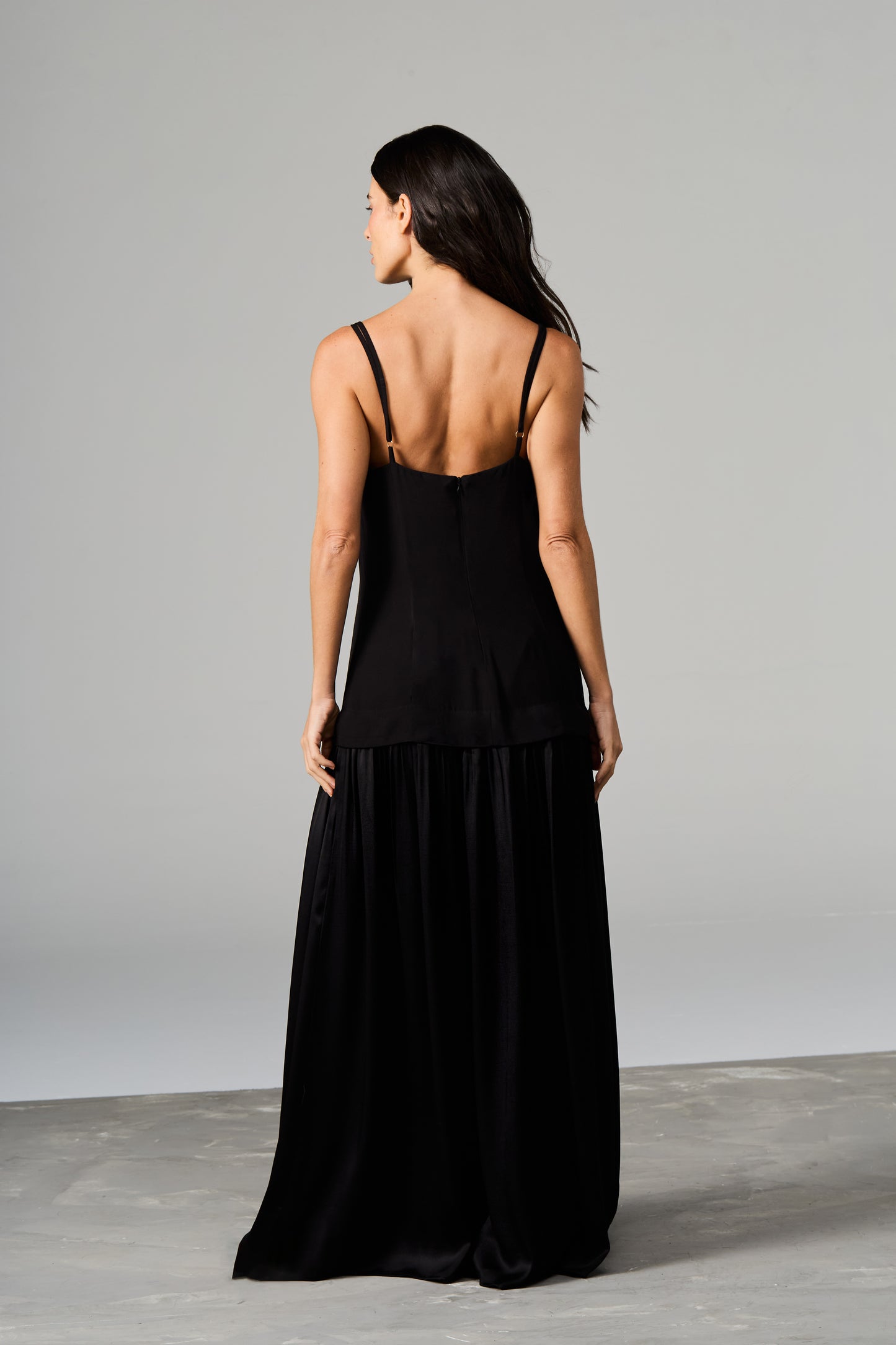 Crepe Satin Dress