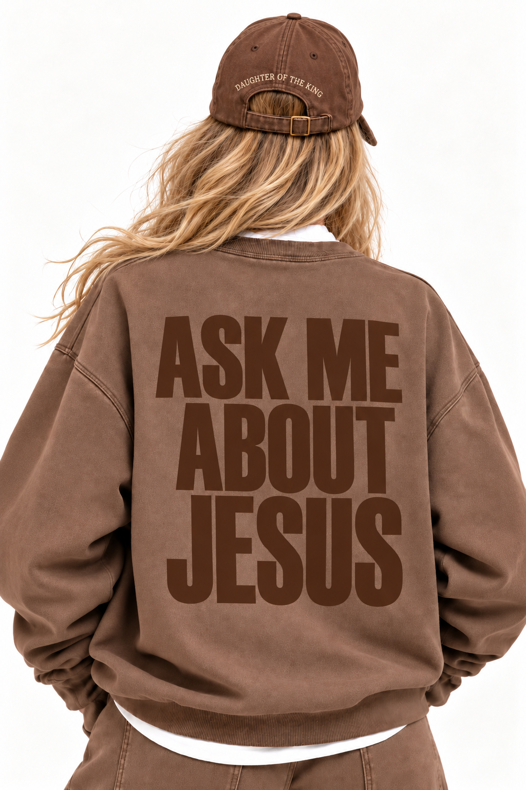 Sweatshirt ASK ME ABOUT JESUS