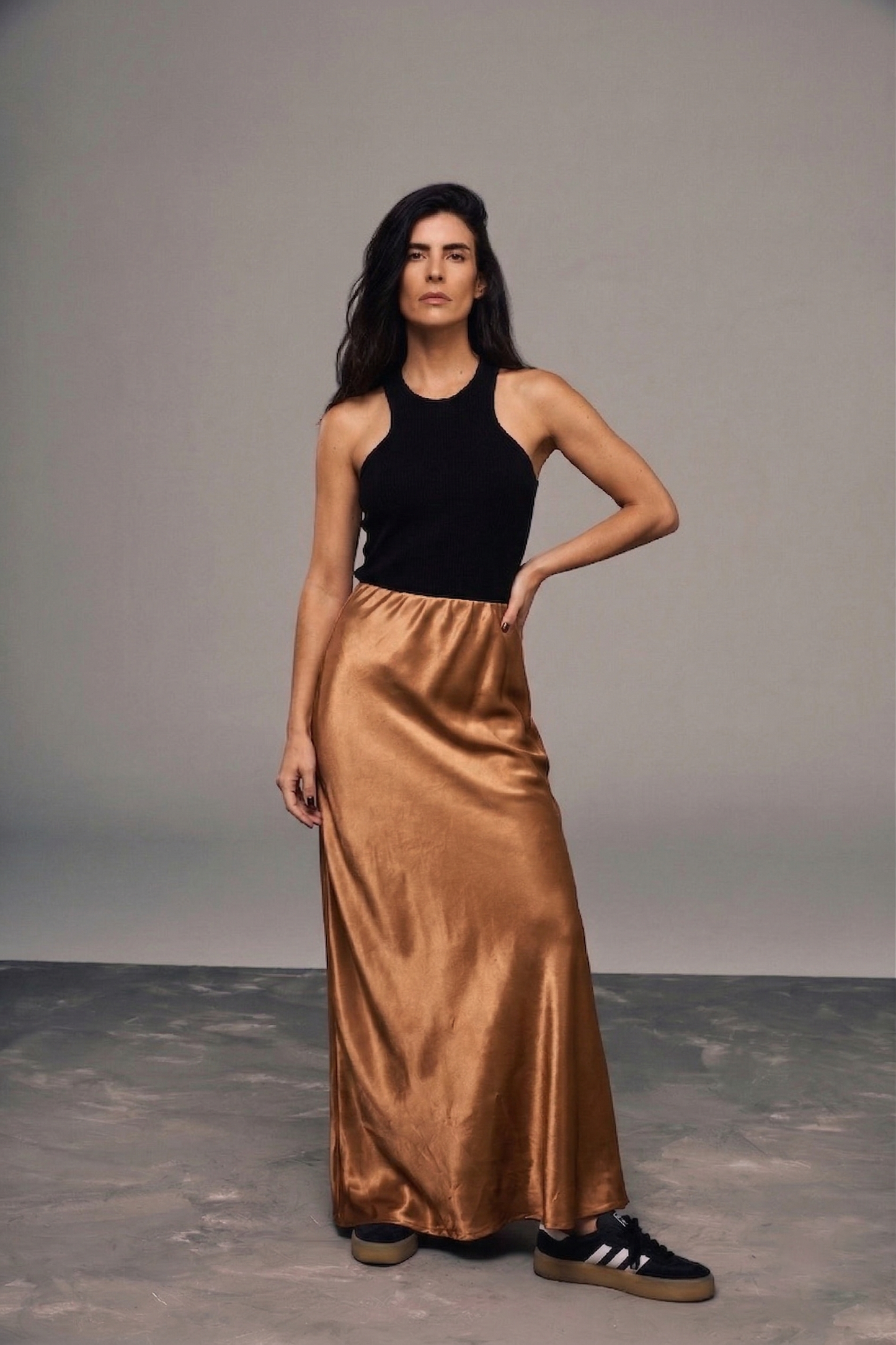 Satin Maxi Skirt
